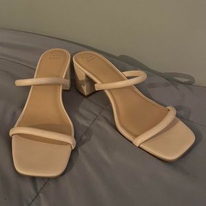 Nude sandal heels // target a new day // never worn new // size 10 womens